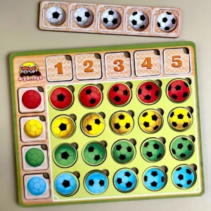 vzdelávacia hra pre deti počítanie, čísla futbalové lopty