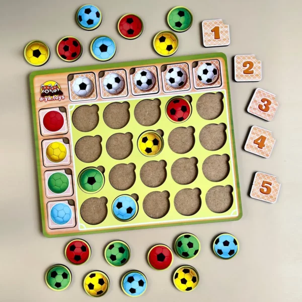 vzdelávacia hra pre deti počítanie, čísla futbalové lopty