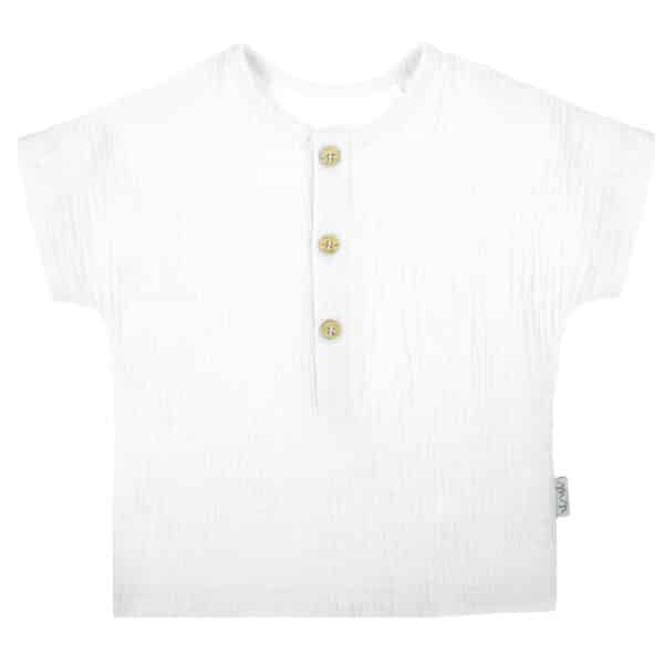 mušelínové tričko biele 92 122